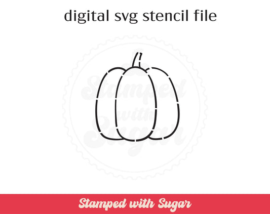 Plantilla de estarcido SVG PYO de calabaza básica