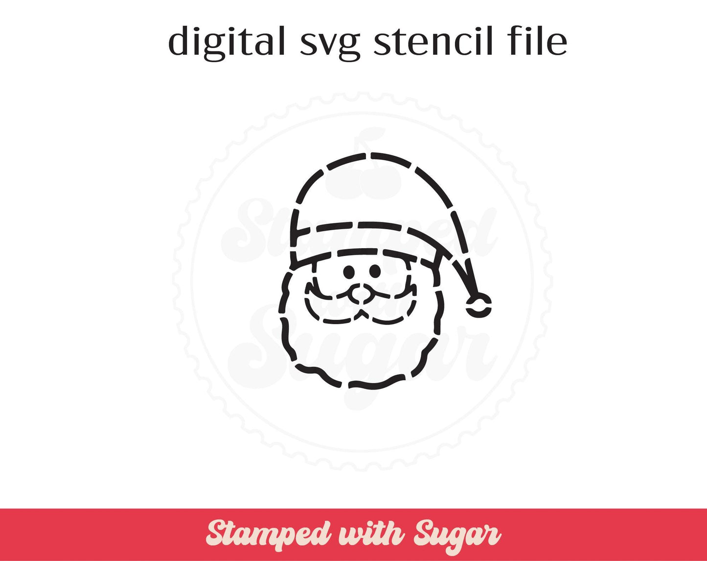Archivo de Plantilla SVG de Papá Noel PYO