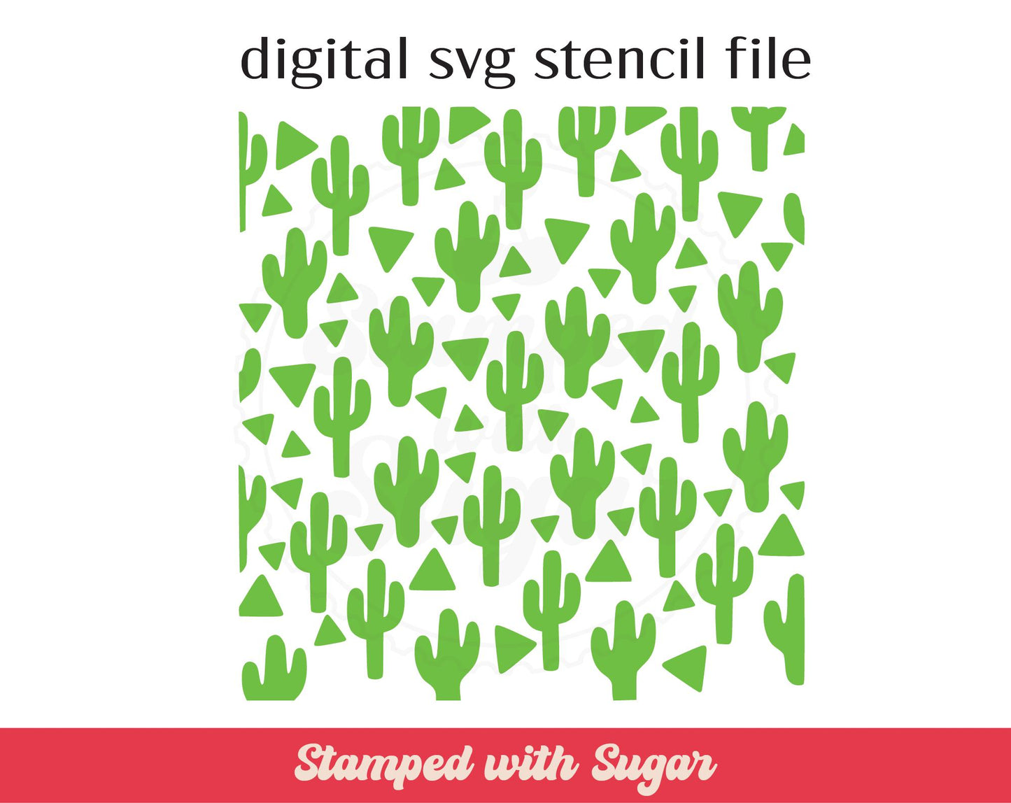 Archivo de plantilla SVG de triángulo de cactus