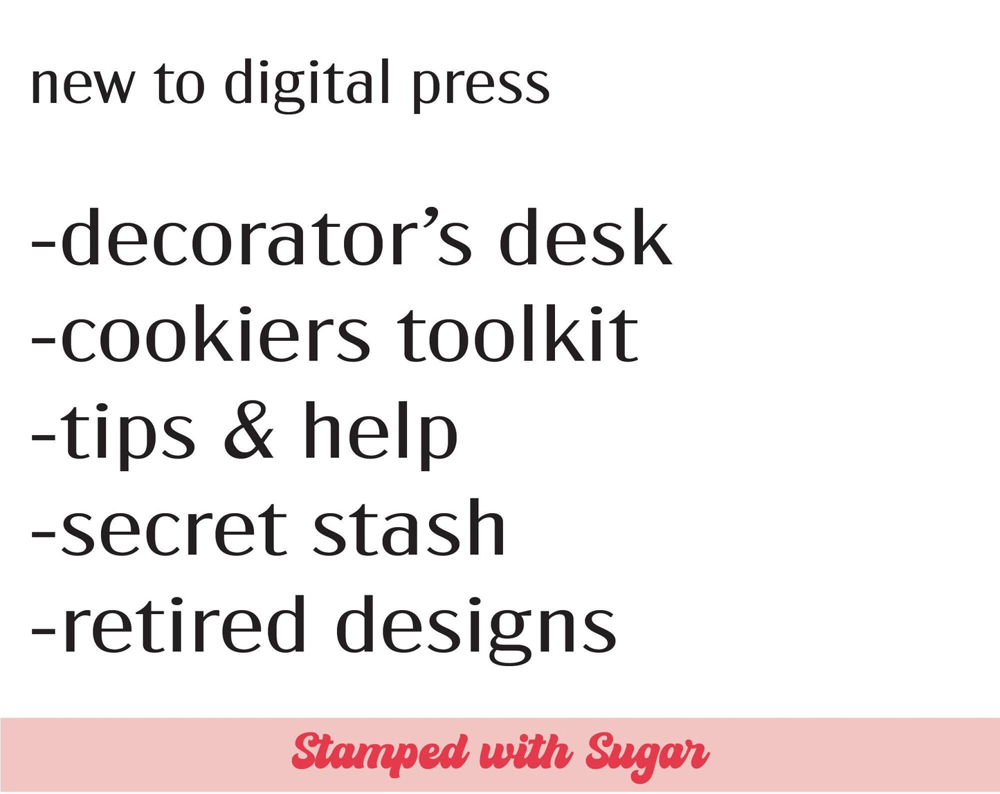 Impreso con Prensa Digital Stamped with Sugar