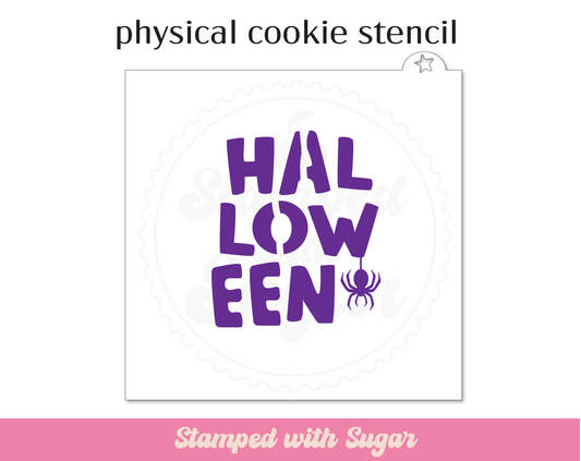 Plantilla física de araña de Halloween