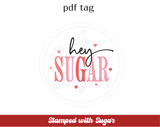 Etiqueta PDF de Hey Sugar Circle