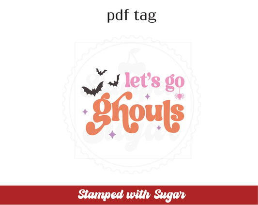 Etiqueta PDF cuadrada de "Vamos, Ghouls"
