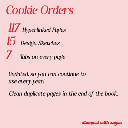 Cookie Orders Bundle | Digital & Printable Cookie Business Planner
