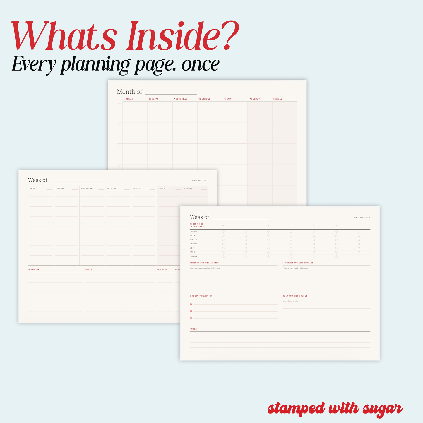 The Cookie Calendar 2027 Bundle | Digital & Printable Cookie Business Planner