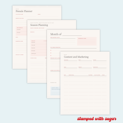 The Cookie Calendar 2027 Bundle | Digital & Printable Cookie Business Planner
