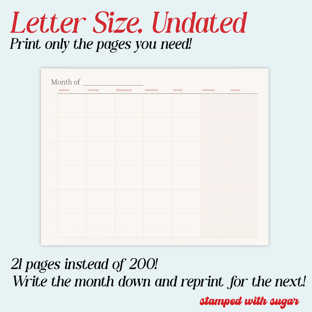 The Cookie Calendar 2027 Printable | Cookie Business Planner PDF